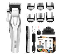 KEMEI KM-1798 Tondeuse à cheveux professionnelle pour homme, tondeuse à barbe sans fil, tondeuse de barbier avec recharge USB, coupe-bordures, tondeuse à décoloration, cadeau pour homme