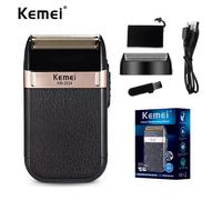 Kemei KM-2024 USB charge rasoir électrique pour hommes alternatif double lame rasoir tondeuse à barbe Machine à raser KM-2024-no box