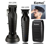 Kemei KM-2296 KM-2299 KM-1102 Kit de tondeuse à cheveux professionnelle rasoir électrique Machine de coupe de cheveux masculine Machine de tondeuse pour hommes 2296