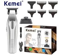 Kemei KM-3023-702 ciseaux à graver électriques avec Base haute vitesse longue durée de vie de la batterie affichage numérique tondeuse à cheveux pour hommes 3023-702 Color box