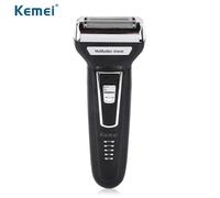 Kemei KM - 6558 3 en 1 Reciprocating Three Blades Rasoir électrique Travel Use Safe Razor for Men