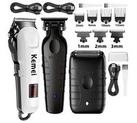 Kemei Km-809A Km-2299 Km-T95 barbier professionnel sans fil électrique tondeuses à cheveux USB Rechargeable tondeuses Machine de coupe de cheveux T95 paper box