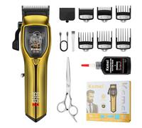 KEMEI Tondeuse à cheveux professionnelle sans fil pour homme, avec écran LED et capacité de charge USB. Tondeuse de barbier professionnelle, cadeau pour homme (KM-1680)