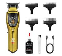 KEMEI Tondeuse à cheveux professionnelle sans fil pour homme - Tondeuse de barbier, outil de coupe de cheveux, batterie longue durée, chargement USB avec écran LED, le cadeau de toilettage ultime pour