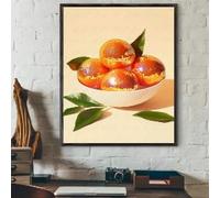 KEMEIQI Affiche murale sur toile avec motif de fruits disco, avocat et myrtille, imperméable, décoration esthétique pour la maison, la chambre, le bar, le couloir (40 x 60 cm)