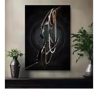 KEMEIQI Impression sur toile, affiche abstraite représentant un homme noir aux doigts, tableau de décoration pour salon ou chambre, affiche idéale pour décorer un bar (50 x 70 cm)