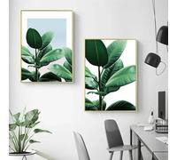 KEMEIQI Impression sur toile représentant un cactus, une plante d'agave, style nordique minimaliste, décoration murale, 40 x 60 cm, sans cadre