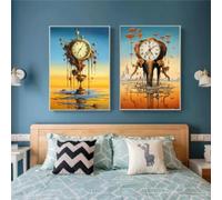 KEMEIQI Salvador Dali - Chef-d'œuvre d'art classique - Affiches sur toile - Peinture abstraite étrange - Images murales pour décoration de salon - 70 x 110 cm - Sans cadre