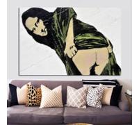 KEMEIQI Street Pop Art Norvège Graffiti Stavanger Monalisa Toile Art Figure Peinture Affiches et Impressions Image Murale pour Chambre 30x50cm Sans Cadre
