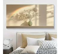 KEMEIQI Tableau sur toile, motif floral moderne en vase, grande affiche pour la décoration du salon et de la chambre, impression d'art contemporain (30 x 60 cm/sans cadre)