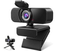 Kemeiv Webcam 1080p et protection de la vie privée physique pour ordinateur, microphone antibruit, compensation automatique de la lumière, objectif ultra grand angle pour réunions/cours/streaming/zoom