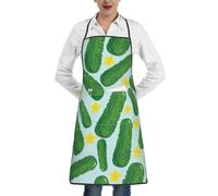 KemEng Concombres,Tablier de cuisine avec poches, tabliers de cuisine, tablier de chef imperméable, tabliers à bavette réglables