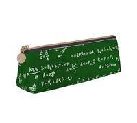 KemEng Formules d'équations mathématiques, Trousse à Crayons Triangulaire en Cuir avec Fermeture éclair, Trousse à Crayons Portable, Trousse à cosmétiques