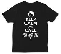 KEMENG Keep Calm and Call The IT Crowd Maurice Moss The IT Crowd TV Show Gift T-Shirt Black 3XL