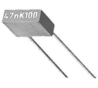 Kemet Condensateur à film MKT sortie radiale 63 V/DC, 40 V/AC 10 % (L x l x H) 7.2 x 2.5 x 6.5 mm