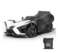 kemimoto Demi Housse de Cockpit Compatible avec Polaris Slingshot, Housse de Pare-Brise imperméable, Coupe-Vent, Housse de Protection Contre Les intempéries avec Bandes réfléchissantes