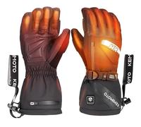 KEMIMOTO Gants Chauffant Moto, Gants Chauffants Hiver Écran Tactile, Résistants à l'usure avec Coque en Fibre de Carbone, Thermiques Électriques la Moto, Le Ski, Le Scooter