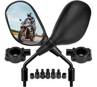 Kemimoto Rétroviseur VTT et Moto pour Guidon de 7/8", Réglage de Type Boule à 360°, Vis de 8 mm et 10 mm, Compatible avec Sportsman Scrambler FourTrax