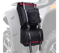 KEMIMOTO Sac de Rangement arrière pour VTT, 130% Plus Grand, étanche, avec Porte-Boisson, Sac de matériel de VTT Amovible, Compatible avec Polaris Sportsman Scrambler FourTrax Can Am Grizzly Cfmoto