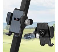 KEMIMOTO Support de téléphone pour voiturette de golf compatible avec EZGO/Club Car, support de téléphone rotatif à 360 degrés adapté pour iPhone/Pixel/Galaxy