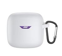 Keminsung - Coque pour jbl Tune Flex sans fil en silicone résistant aux chocs portable unique avec mousqueton pour jbl Tune Flex (blanc)