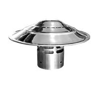 KEMKEY Chapeau de cheminée inversé en Acier Inoxydable 201, Chapeau d'évacuation de fumée, diamètre 60-300 mm(60mm)