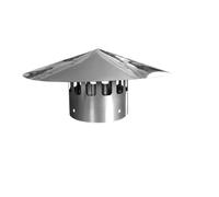 KEMKEY Chapeau de cheminée inversé en Acier Inoxydable 304, Chapeau d'évacuation de fumée, diamètre 60-300 mm(180mm)