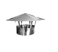 KEMKEY Chapeau de cheminée inversé en Acier Inoxydable 304, Chapeau d'évacuation de fumée, diamètre 60-300 mm(250mm)