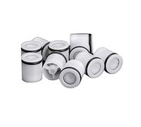 KEMKEY Clapet Anti-Retour à Ressort 10 Pièces pour Douche, Robinet, Aquarium, Jardin, Irrigation, Compteur d'Eau - Blanc, 14 x 16mm