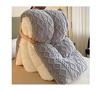 KemNet Cachemire RéVersible Couette, Couette Double Plume d'oie Édredon, couvertures d'hiver épaisses et Chaudes, Super Doux, pour La Maison,C,180×220cm(3kg