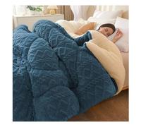 KemNet Couette d'hiver éPaisse et Super Douce, Courtepointes Moelleuses en Laine d'agneau, épaisse en Hiver Couette 2 Personne Couverture Double Face Couette d'hiver en Peluche,150×200 cm