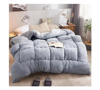 KemNet Couette Double Chaude Gonflant Édredon, Anti Allergène Couette, Couverture Isolante éPaisse Super Douce, Couverture Moelleuse en Velours Double Face en Peluche,E,220x240cm(5kg)