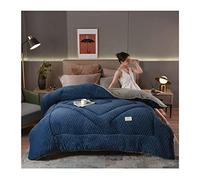 KemNet Couette éPaissie, Couette, Couette en Velours d'agneau Chaude en Hiver, Tissu Cachemire d'agneau Chaud Rapide, Tissu Polaire Double Face Couette,220x240cm/5kg[Classe énergétique A]