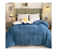 KemNet Épaissir Cachemire Courtepointe, Couette en Duvet, Anti Allergène Couette, Super Doux, Chaud et Confortable, 2 Personne Courtepointe Couvertures d'hiver Sensation Laine et Cosy