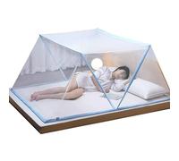KemNet Portable de Voyage Moustiquaire, Moustiquaire Pliable Lit 2 Places, Camping Mosquito Rideau, Installation Facile, Maille Fine, pour Chambre à Coucher, Camping, 190 x 160 x 80 cm