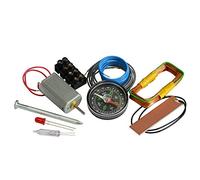 Kemo B172 Le Petit électricien. Kit éducatif Simple pour Les débutants à partir de 8 Ans. Circuit Simple, électromagnétisme, générateur électrique, etc. Moyen
