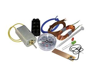 Kemo B172 Le Petit électricien. Kit éducatif Simple pour Les débutants à partir de 8 Ans. Circuit Simple, électromagnétisme, générateur électrique, etc. Moyen