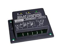 KEMO Petit régulateur de charge pour panneau solaire et 1 ou 2 batteries, 12 V, 16 A