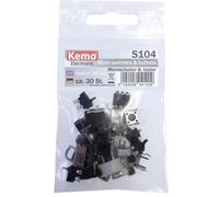 Kemo S104 Assortiment de microrupteurs S104 à rappel 30 parties