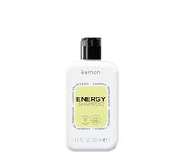 Kemon - Shampooing énergisant Energy à base de ginseng et de caféine, nettoie en douceur et élimine les impuretés, favorise une croissance saine et vigoureuse, 250 ml