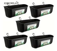 KEMORELA 1/3/5 pièces mangeoires et abreuvoirs pour poulets de grande capacité avec Clips pour canard et poulet-fournitures d'alimentation pour chèvres de 4.5 litres White 5PCS