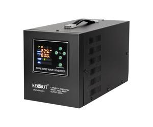 KEMOT PROsinus-2000/12-LFP4 Alimentation sans interruption UPS | Onduleur sinusoïdal pur 1200 W | 12 V 230 V alimentation de secours chauffage et pompes