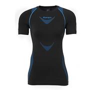 Kempa Attitude Pro Shortsleeve Women Femme, Noir/Kemp Bleu, FR : XL (Taille Fabricant : XL/2XL)