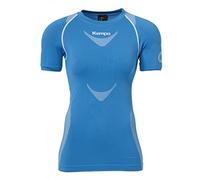 Kempa Attitude Pro T-Shirt Manches Courtes Femme, Kemp Bleu/Blanc, FR (Taille Fabricant : XS/S)