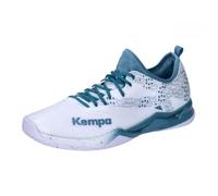 Kempa Mixte Wing Lite 2.0 Chaussures de Handball, Blanc/Bleu, 44.5 EU