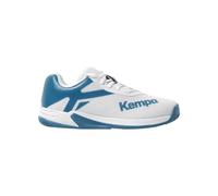 Kempa Wing 2.0 Junior Chaussures de Handball, Blanc/Bleu, 33 EU