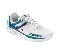 Kempa Wing 2.0 Chaussure de Handball pour Femme, weiß/Cyan/Purple, 38.5 EU
