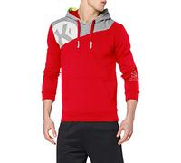 KEMPA - CORE 2.0 HOODY - Pull Handball - Doublure capuche - Poche avant - Rouge/Gris Foncé Chiné - FR : 2XL (Taille Fabricant : XXL)