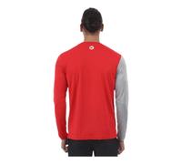 Kempa Core 2.0 Longsleeve Homme, Rouge/Gris Foncé Mélange, L