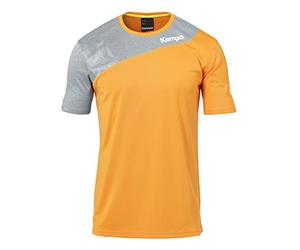 Kempa Core 2.0 Maillot Mixte Enfant, Fresh Orange/Dark Gris Mélange, FR : XXS (Taille Fabricant : 128)